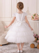 Young Girl's Cute Sweet Princess Style Tulle Sequin Dress, Suitable For Party, Performance, Festival, Birthday, Stage, Musical Concert